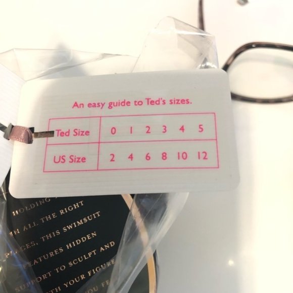 Ted Baker Starza Pointelle Deep V Swimsuit Black - Picture 8 of 8